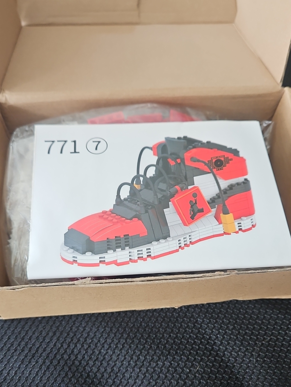 Kids Red and Black Athletic Sneakers Off Brand Lego - Brand Unknown